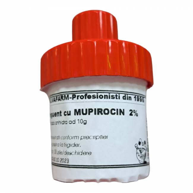 MUPIROCIN 2 unguent cutanat si intranazal, 10 ml